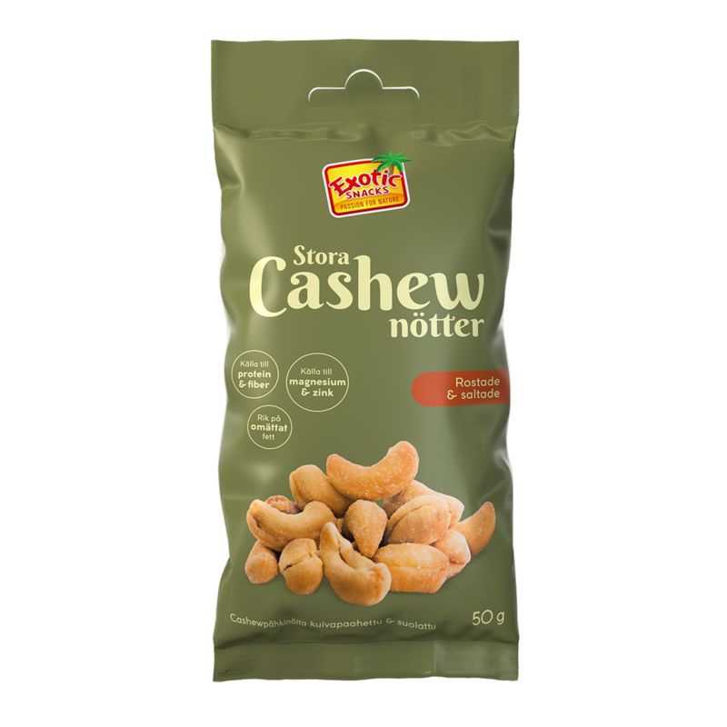 Exotic Snacks Grab N Go Cashew Rostade & Saltade 50 g