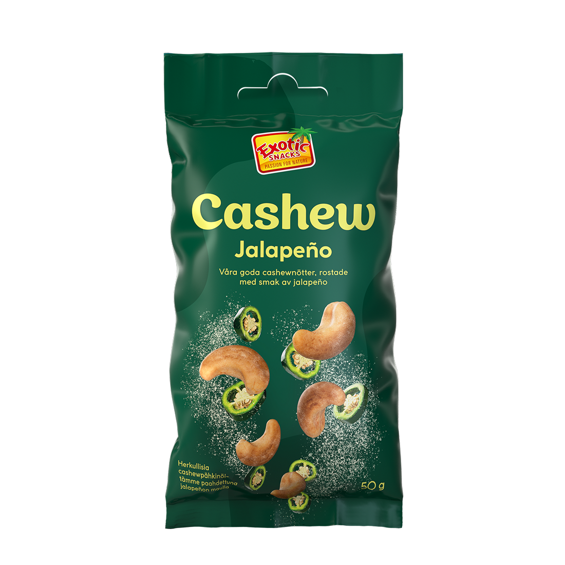 Exotic Snacks Grab N Go Cashew Jalapeño 50 g
