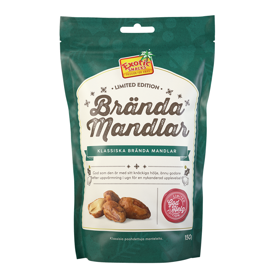 Exotic Snacks Brända Mandlar 150 g
