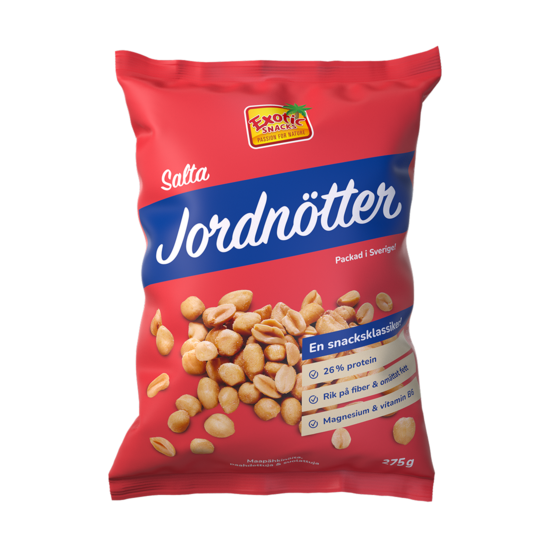 Exotic Snacks Jordnötter Rostade & Saltade 275 g 