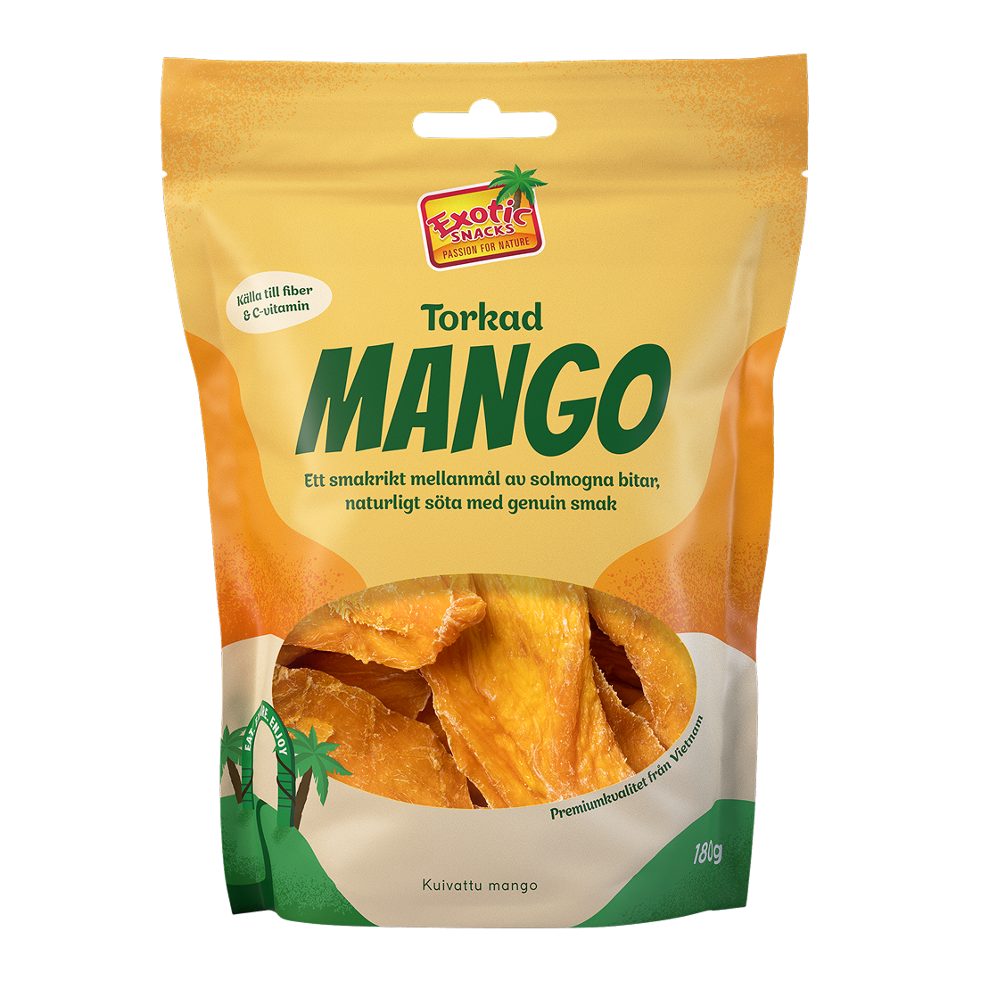 Exotic Snacks Torkad Mango 180 g