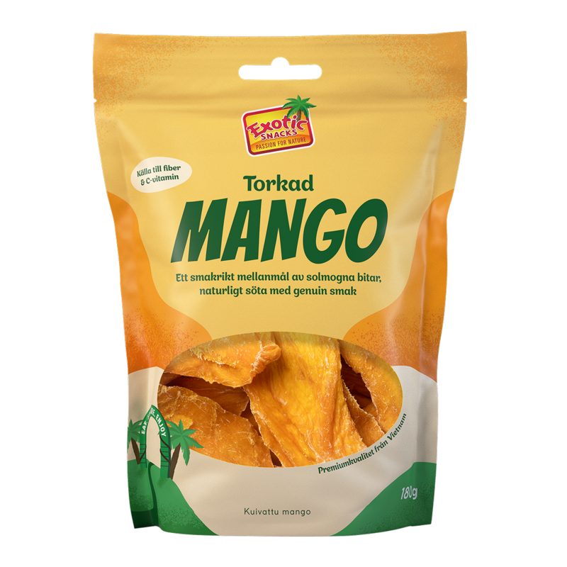 Exotic Snacks Torkad Mango 180 g