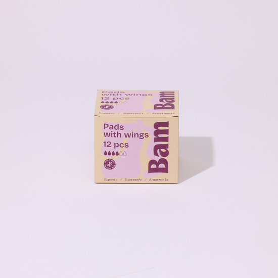 BAM Organic Bamboo Period Pads 12 st