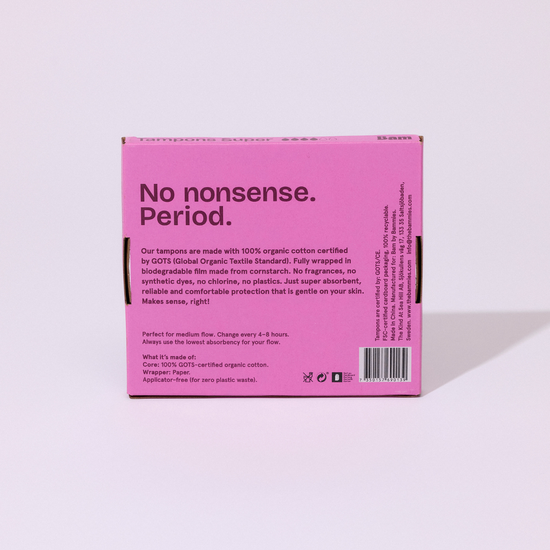 BAM Organic Cotton Tampons Super 16 st
