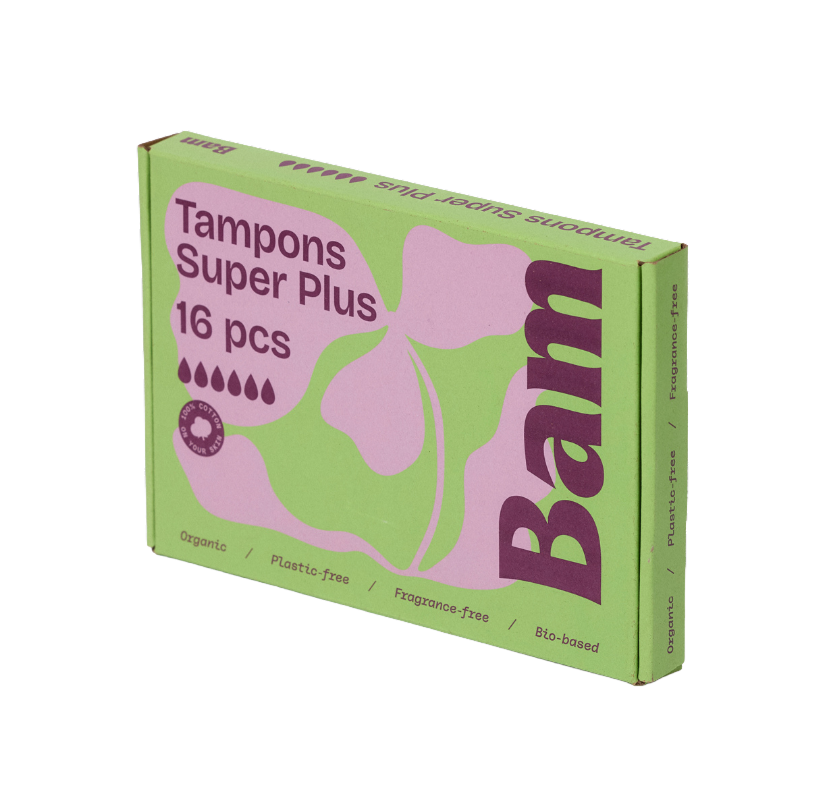 BAM Organic Cotton Tampons Super Plus 16 st