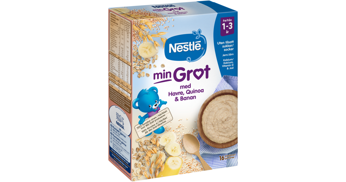 Köp Nestlé Min Gröt Havre/Quinoa/Banan 450 g | MEDS Apotek