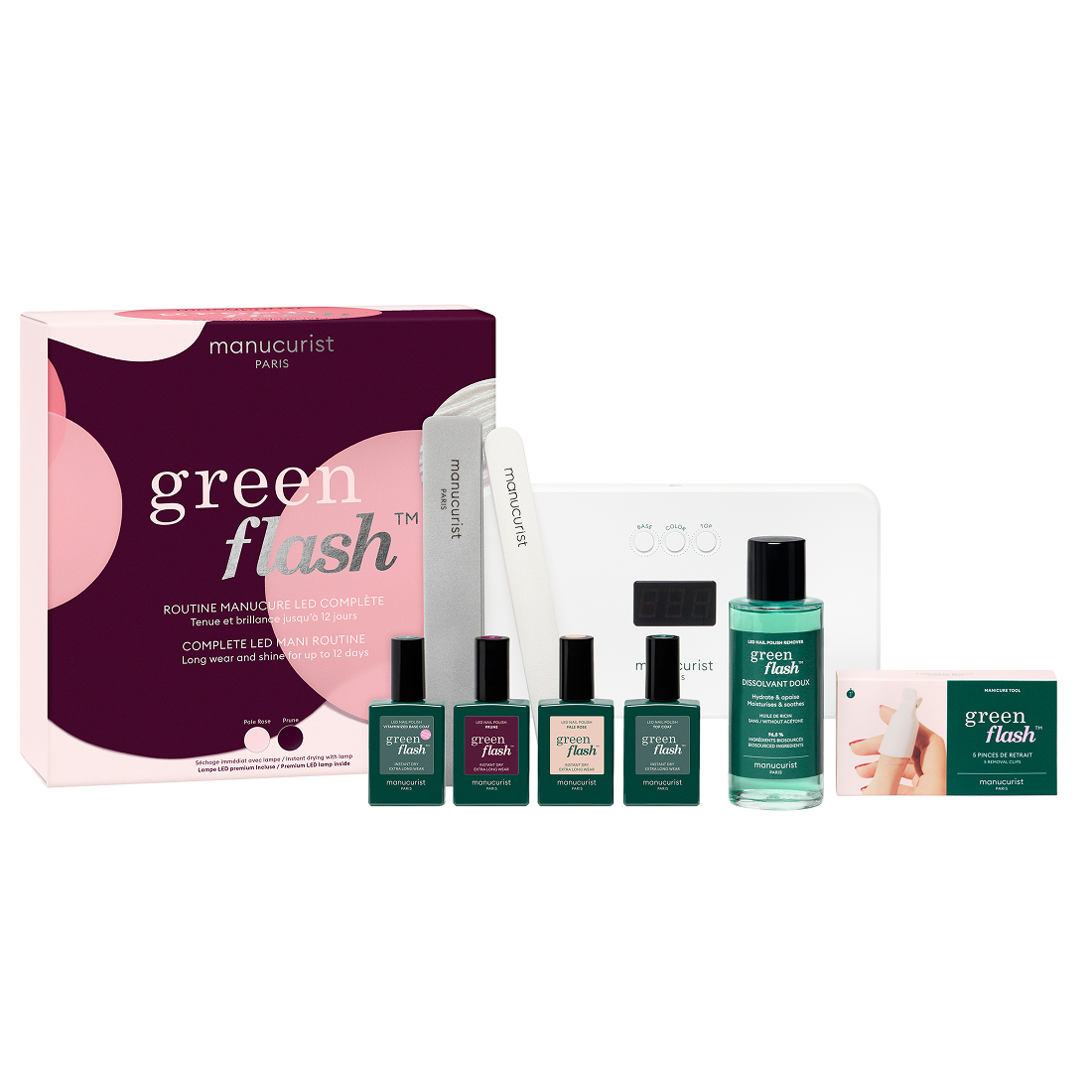 Manucurist Green Flash Kit Pale Rose & Prune