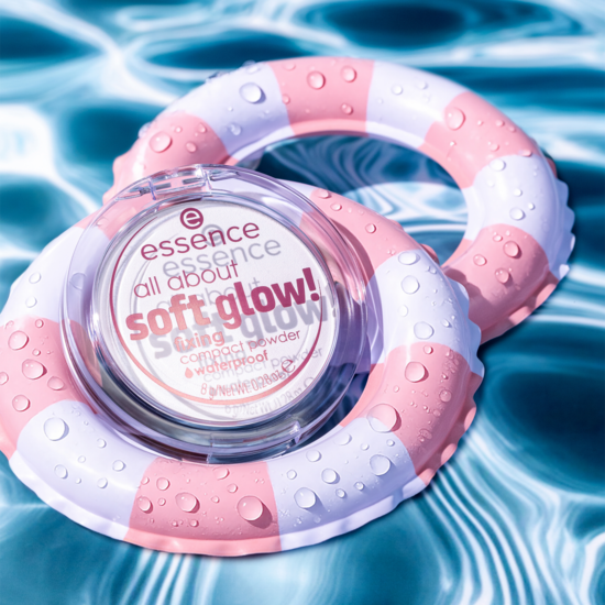essence All About Soft Glow! Fixing Compact Powder Waterproof 8 g
