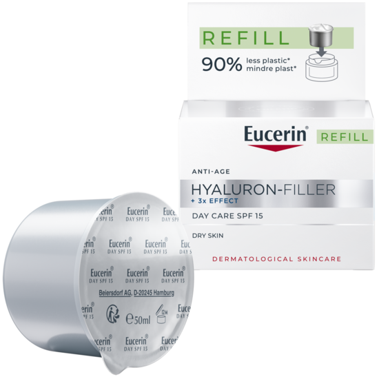 Eucerin Hyaluron-Filler + 3x Effect Day Dry Skin SPF15 Refill 50 ml