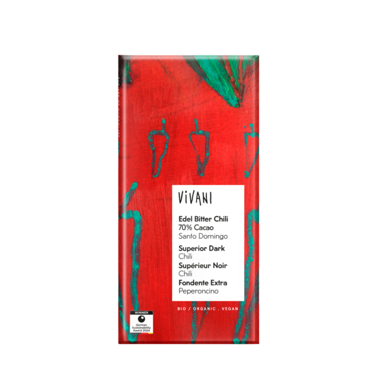 Vivani Mörk Chili EKO 80 g