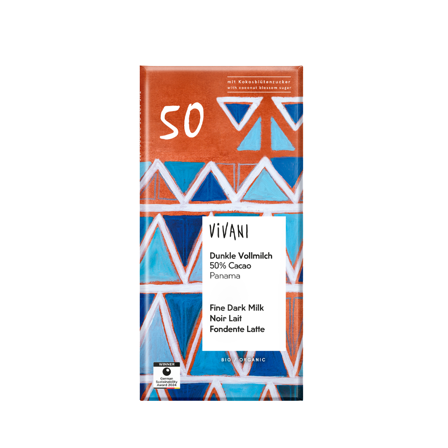 Vivani Mörk Mjölk 50% EKO 80 g
