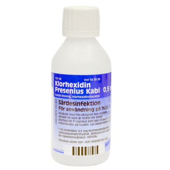 Fresenius Kabi Klorhexidin kutan lösning 0,5 mg/ml 125 ml