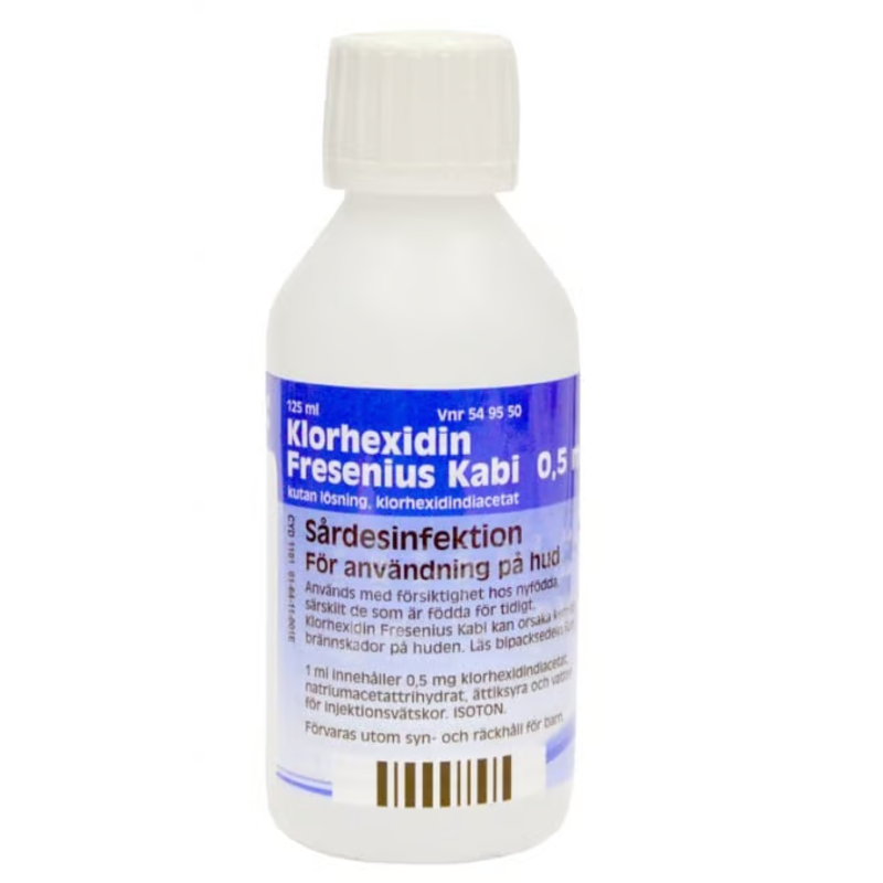 Fresenius Kabi Klorhexidin kutan lösning 0,5 mg/ml 125 ml