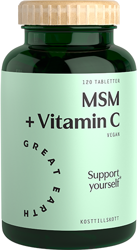 Great Earth MSM 1000 mg + Vitamin C 120 tabletter