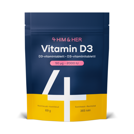 4HIM&HER Vitamin D3 50 µg/2000IU 365 tabletter