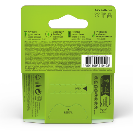 GP Batteries Recharge AAA-batteri 650mAh 4 st