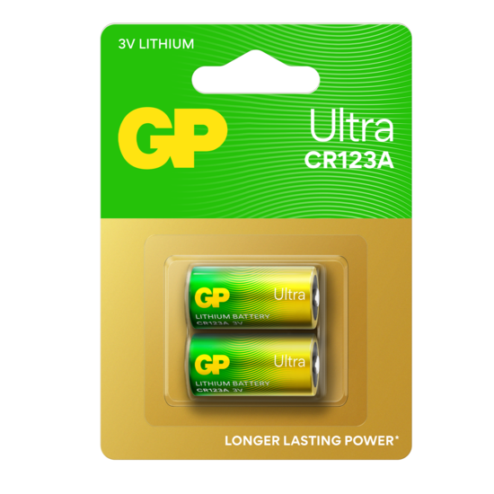 GP Batteries Ultra Litium Batteri CR123A 2 st