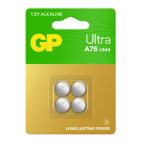 GP Batteries Ultra Alkaline Knappcell LR44/A76 4 st