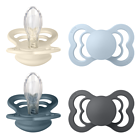 bibs-supreme-silicone-size-2-ivory-baby-blue-petrol-iron-4-pack