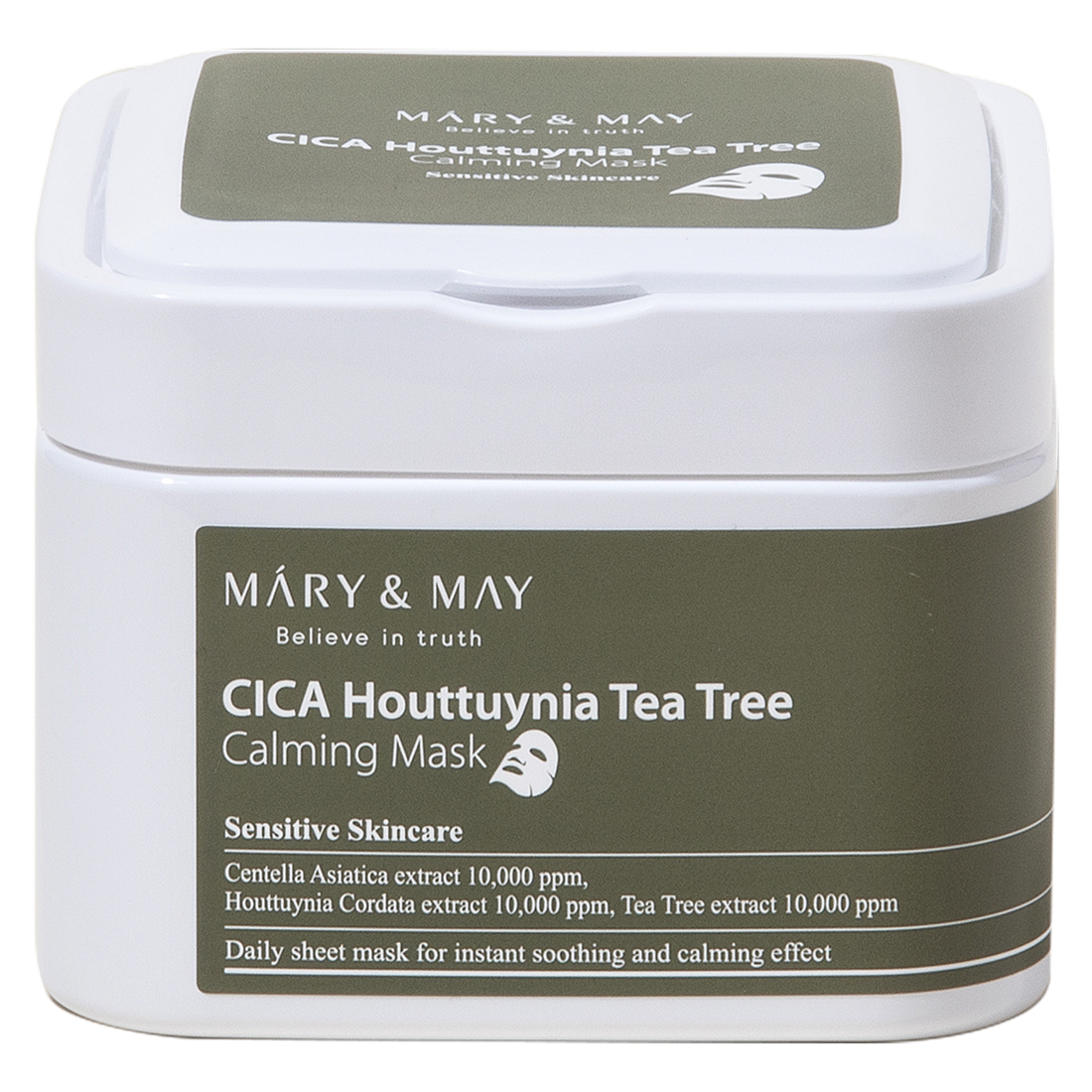 Mary&May CICA Houttuynia Tea Tree Calming Mask 30 st