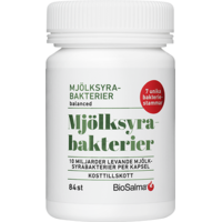 BioSalma Mjölksyrabakterier 10 miljarder 7 stammar 84 kapslar