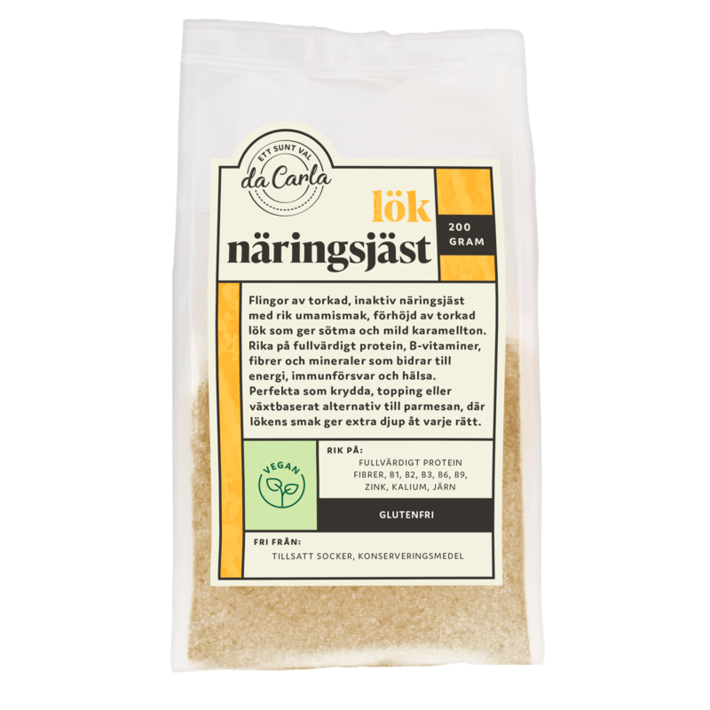 Köp 2 få 15% | da Carla Näringsjästflingor Lök 200 g