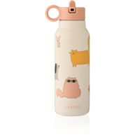 LIEWOOD Falk Vattenflaska Cats and Dogs/Sandy 350 ml
