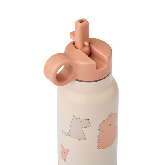 LIEWOOD Falk Vattenflaska Cats and Dogs/Sandy 350 ml
