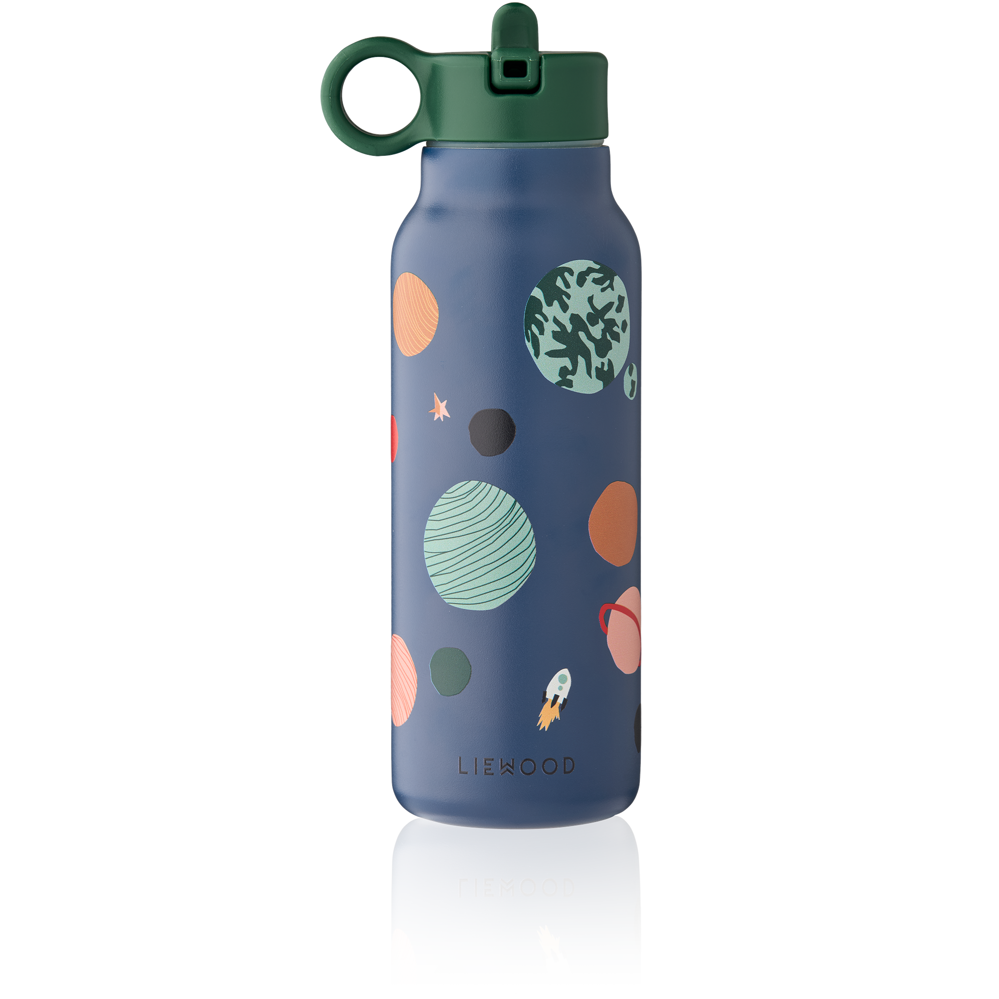 LIEWOOD Falk Vattenflaska Universe/Classic Navy 350 ml