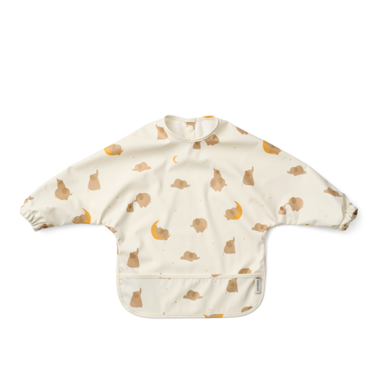 LIEWOOD Merle Långärmad haklapp Elephant/Creme de la Creme
