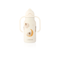 LIEWOOD Kimmie Sugrörsflaska Elephant/Creme de la Crème 250 ml