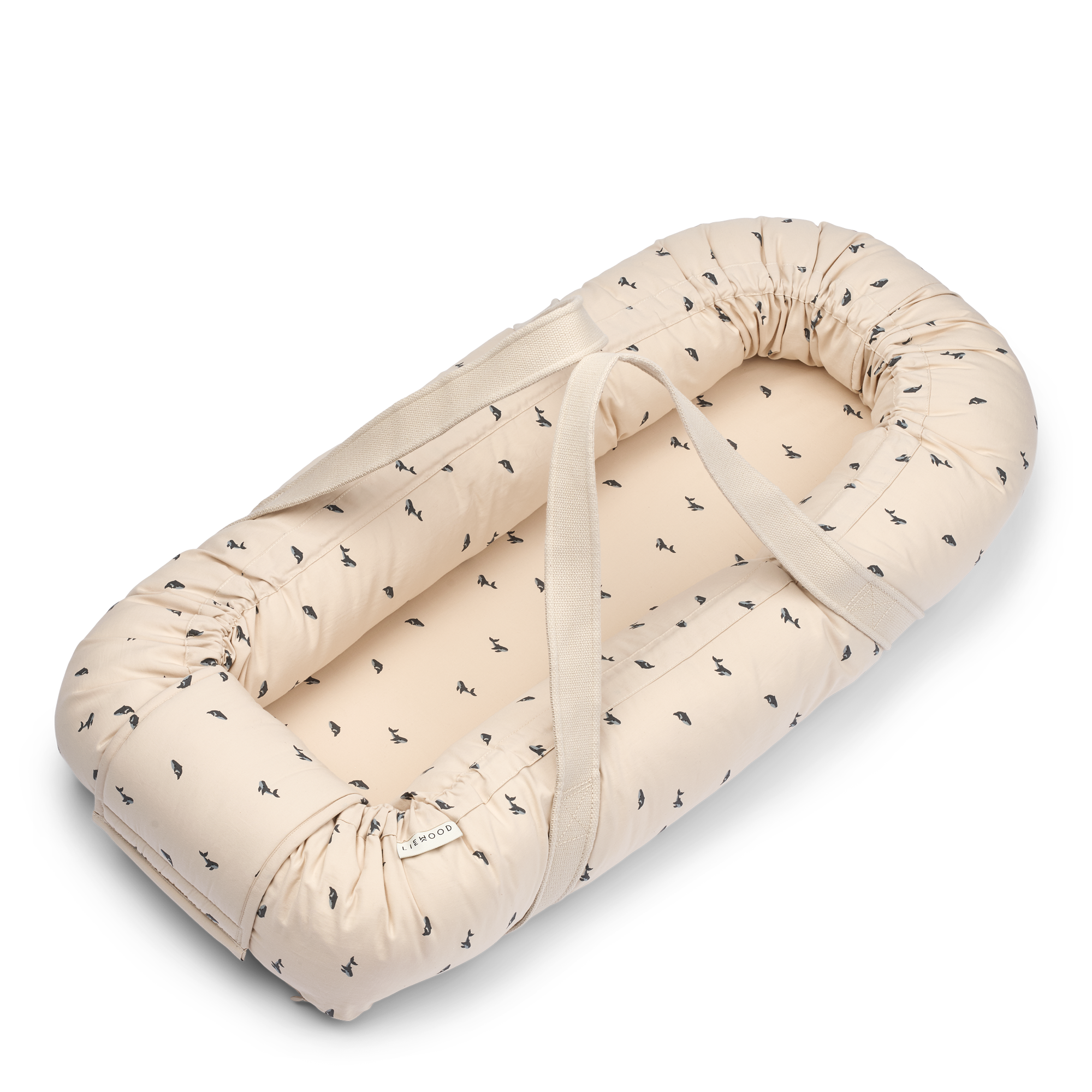 LIEWOOD Gro Babynest Mini Whale/Sandy