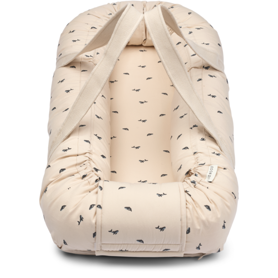 LIEWOOD Gro Babynest Mini Whale/Sandy