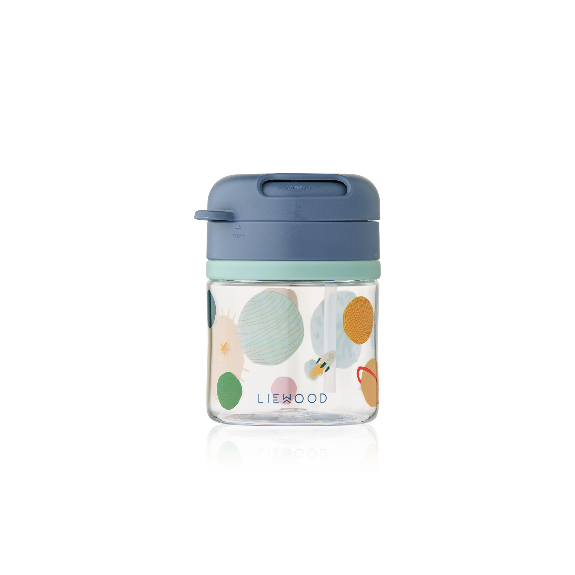 LIEWOOD Pavia Tritan Sugrörsmugg Universe/Classic Navy 280 ml