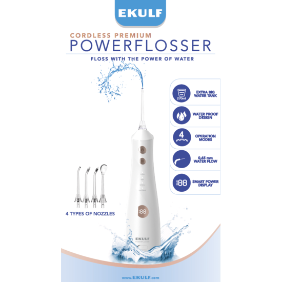 Ekulf PowerFlosser Premium White
