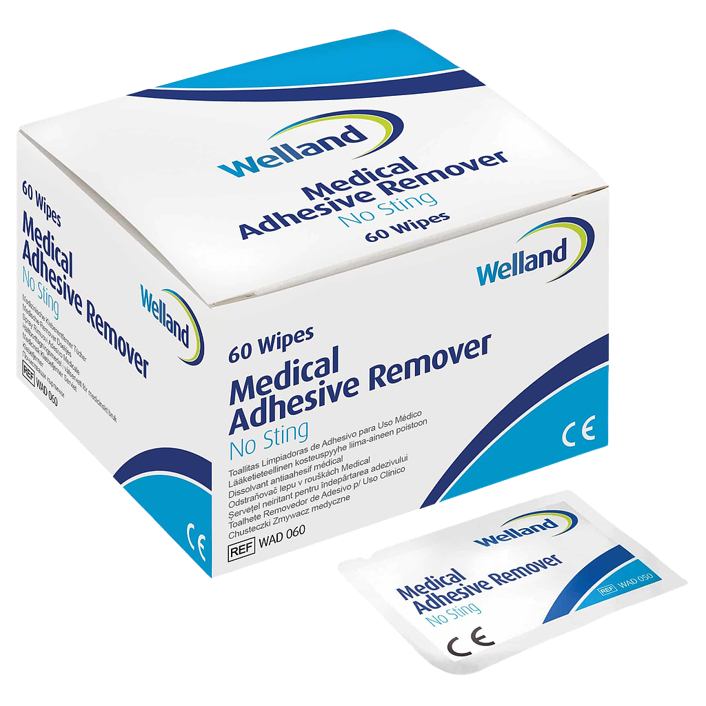 Welland Adhesive Remover Häftborttagningsmedel No sting Våtservetter 50 st