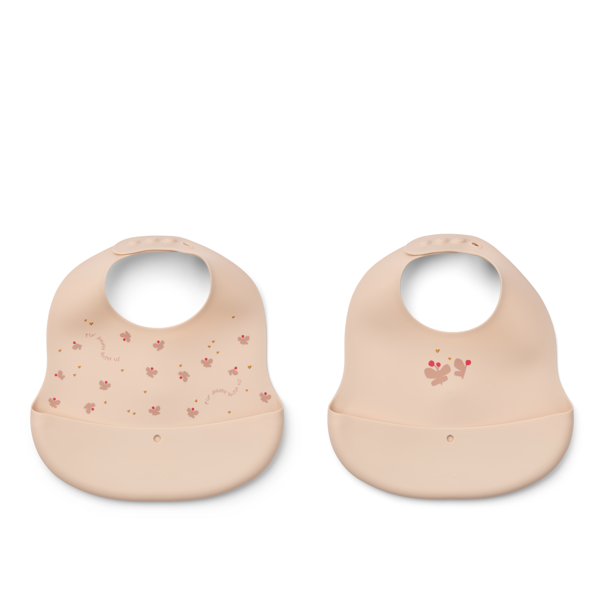 LIEWOOD Ember Haklapp Mini Butterfly/Apple Blossom 2-pack