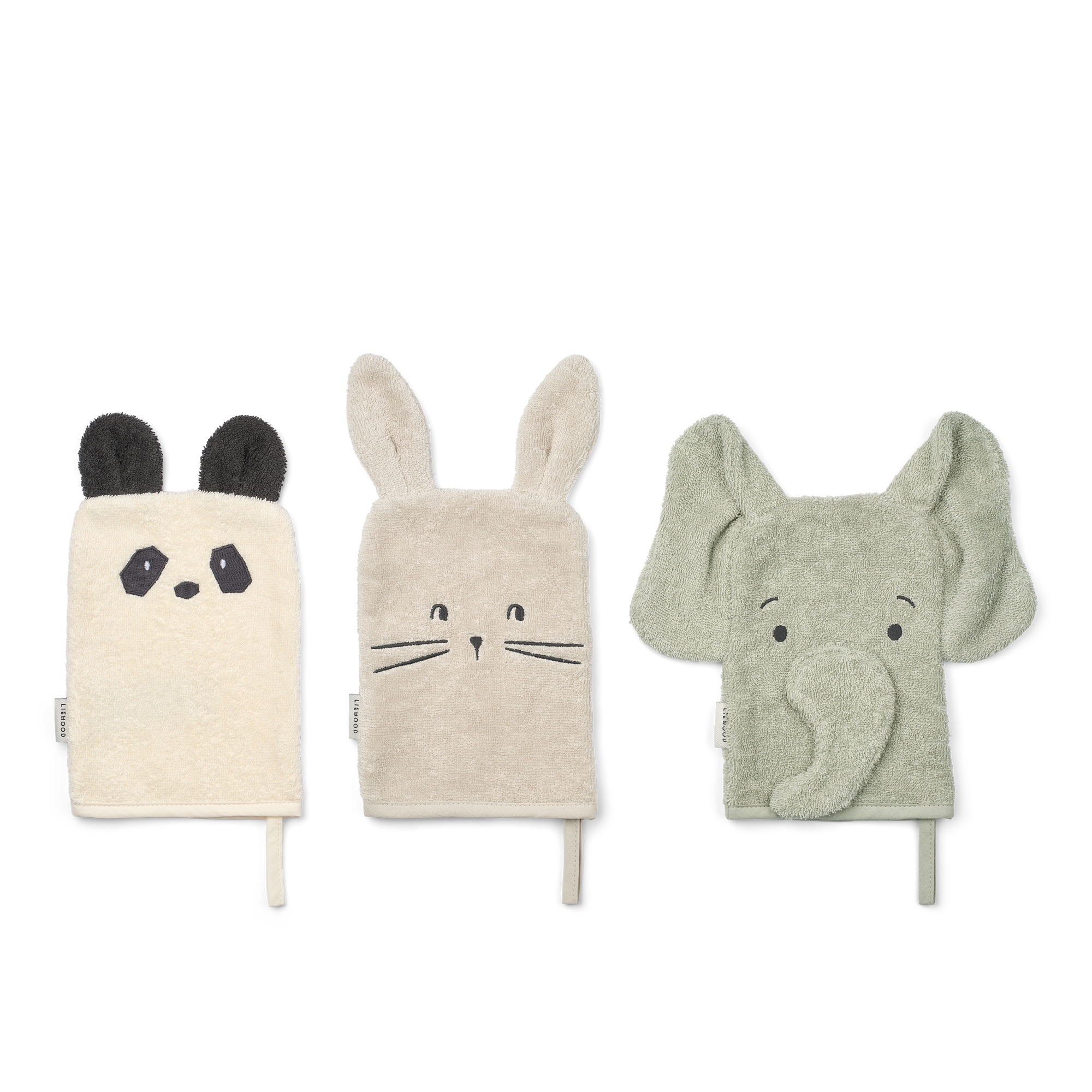 LIEWOOD Sylvester Tvättvante Dove Blue Mix 3-pack