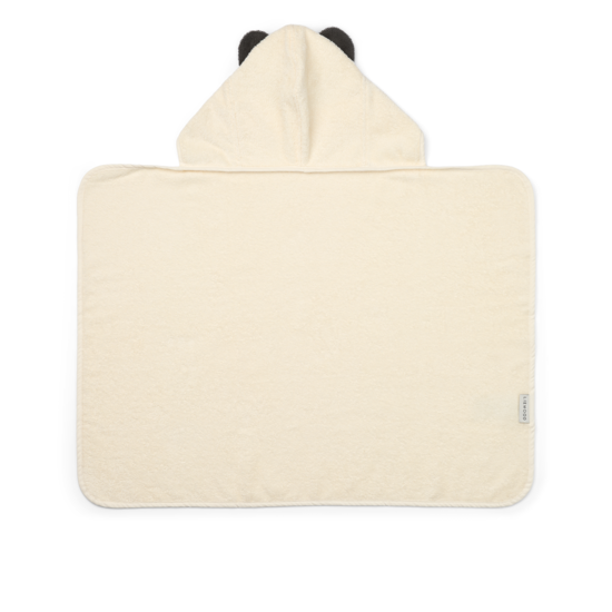 LIEWOOD Vilas Panda Baby Badcape Creme de la Creme