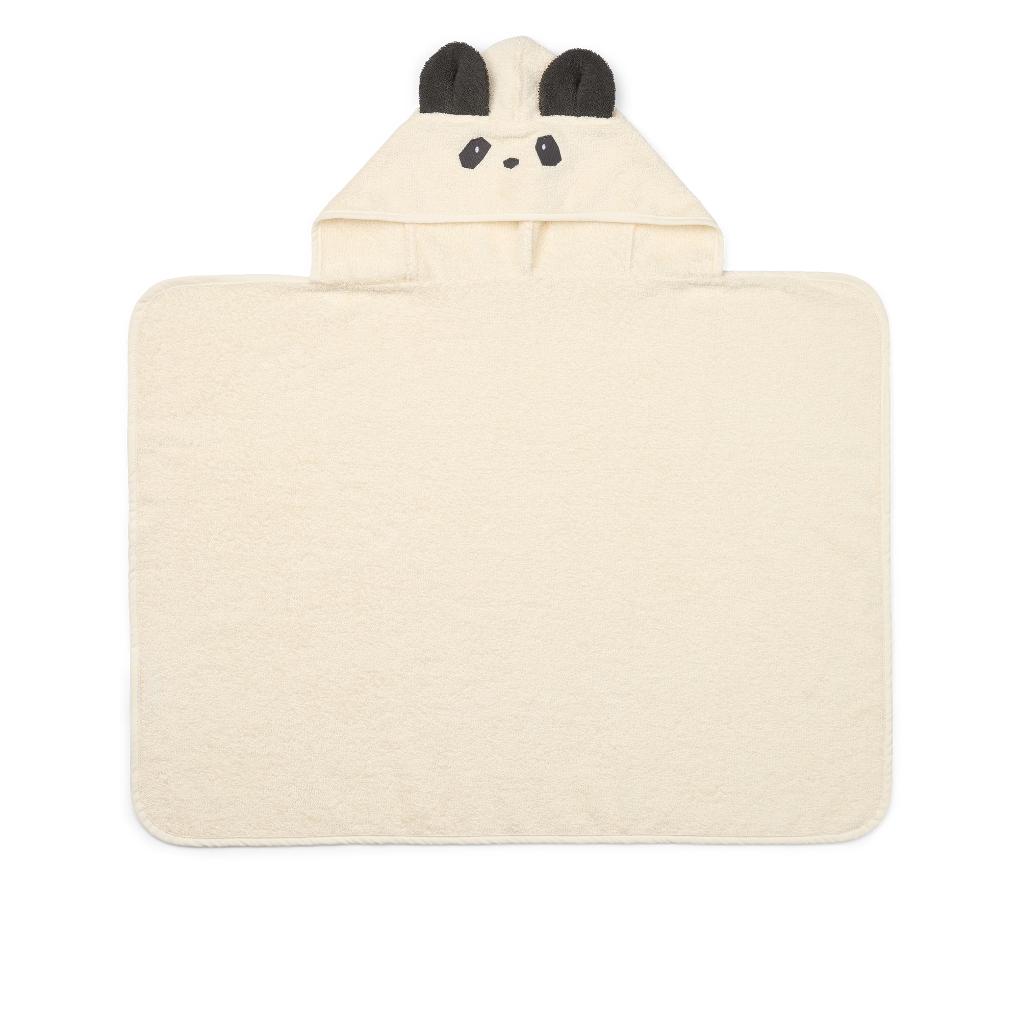 LIEWOOD Vilas Panda Baby Badcape Creme de la Creme