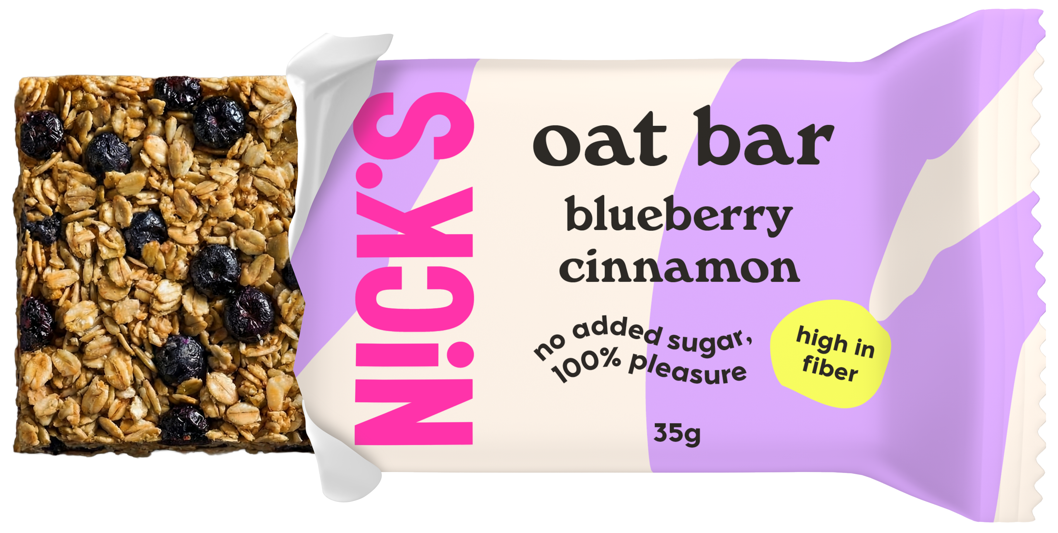 Nick's Oat Bar Blueberry Cinnamon 35 g