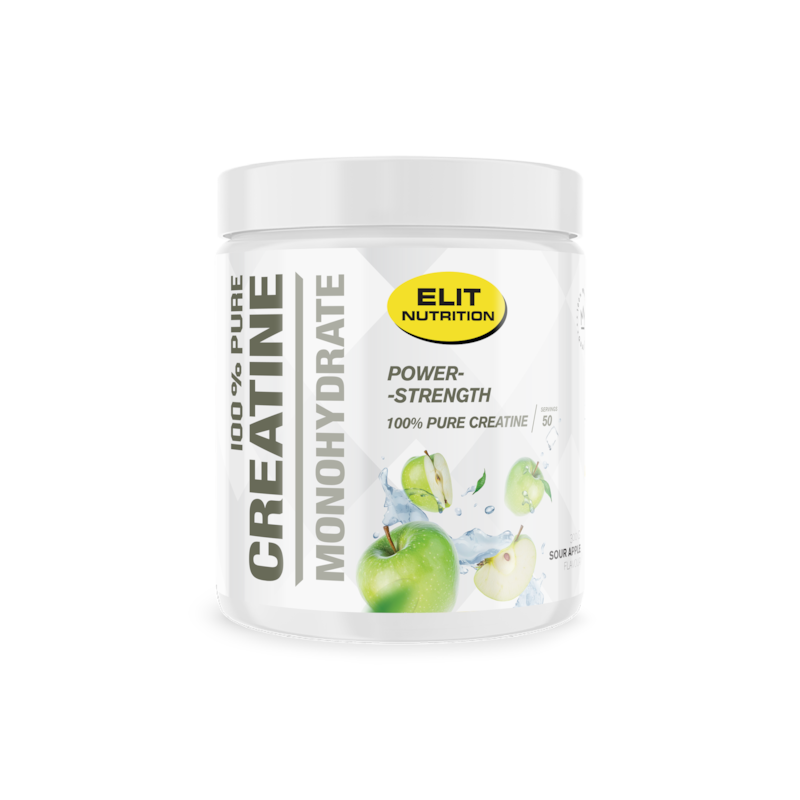 Elit Nutrition 100% Pure Kreatin Monohydrat Sour Apple 300 g