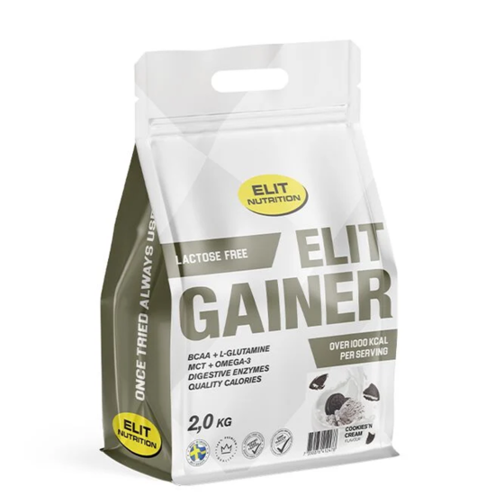 Elit Nutrition Gainer Laktosfri Cookies´n Cream 2 kg