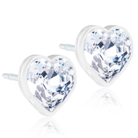 Blomdahl MP Heart 6 mm Crystal