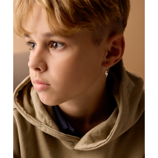 Blomdahl NT Ear Ring 14 mm, Pendant Flash 11 mm