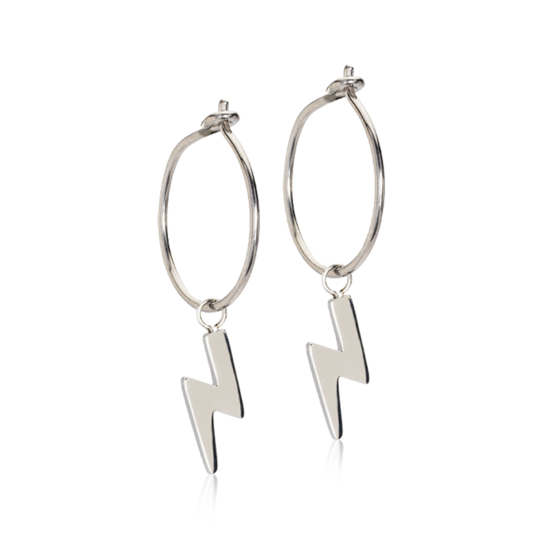 Blomdahl NT Ear Ring 14 mm, Pendant Flash 11 mm