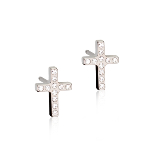 Blomdahl NT Brilliance Cross 8 mm Crystal