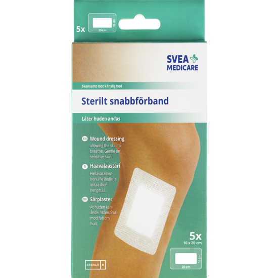 Svea Medicare Sterilt Förband 10 x 20 cm 5 st