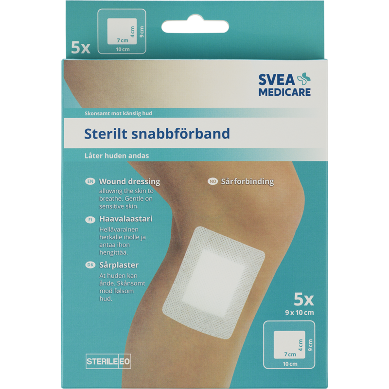 Svea Medicare Sterilt Förband 9 x 10 cm 5 st