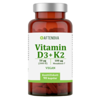 AfteNova Vitamin D3 + K2 90 kapslar